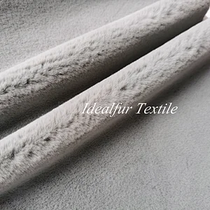 Olive Soft Rabbit Faux Fur for Garment Fake Fur Fabric