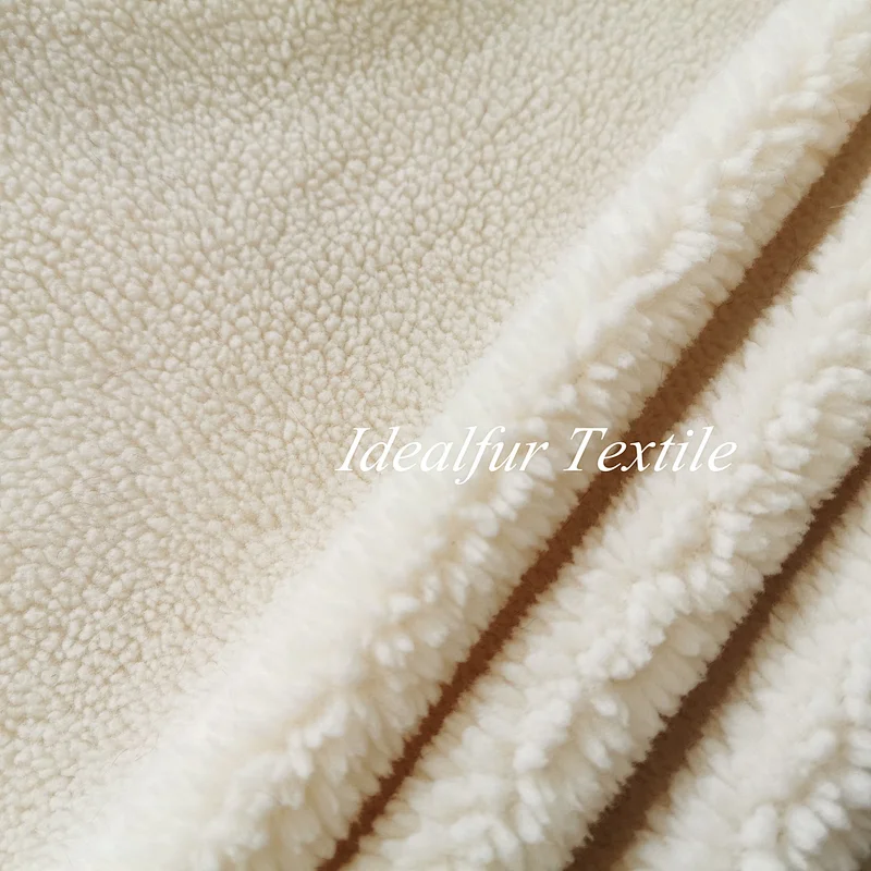 Winter Coat 100% Polyester Sherpa Wool Fleece Faux Fur Fabric