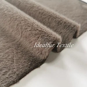2020 New Product Grey Short Pile Mink Faux Fur Fake Fabric