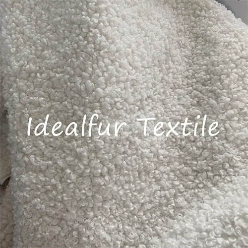 curly polyester faux fur fabric