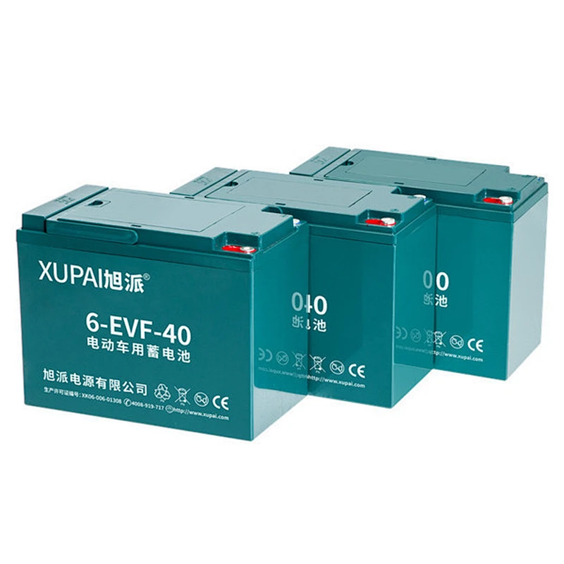 XUPAI 12V 40Ah 6-EVF-40 (3hr) electric tricycle battery from China