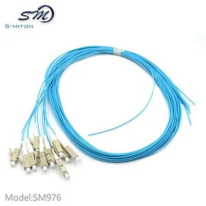 3M/10FT Optic Pigtail SM Single Mode 12 LC/UPC Loose Fiber Cable