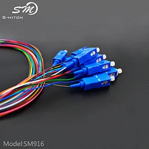 Wholesale 0.9mm FC ST LC SC SM Simplex PC UPC fiber optic pigtail