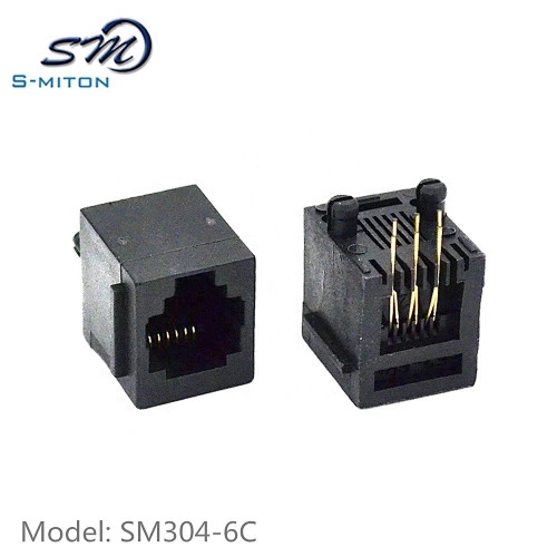 6P6C rj12 telephone adapter modular jack
