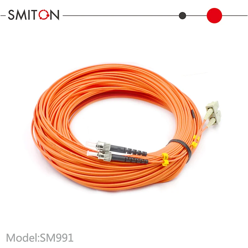 Duplex 3.0mm ST To LC ST Fiber Optic Patch Cord Cable
