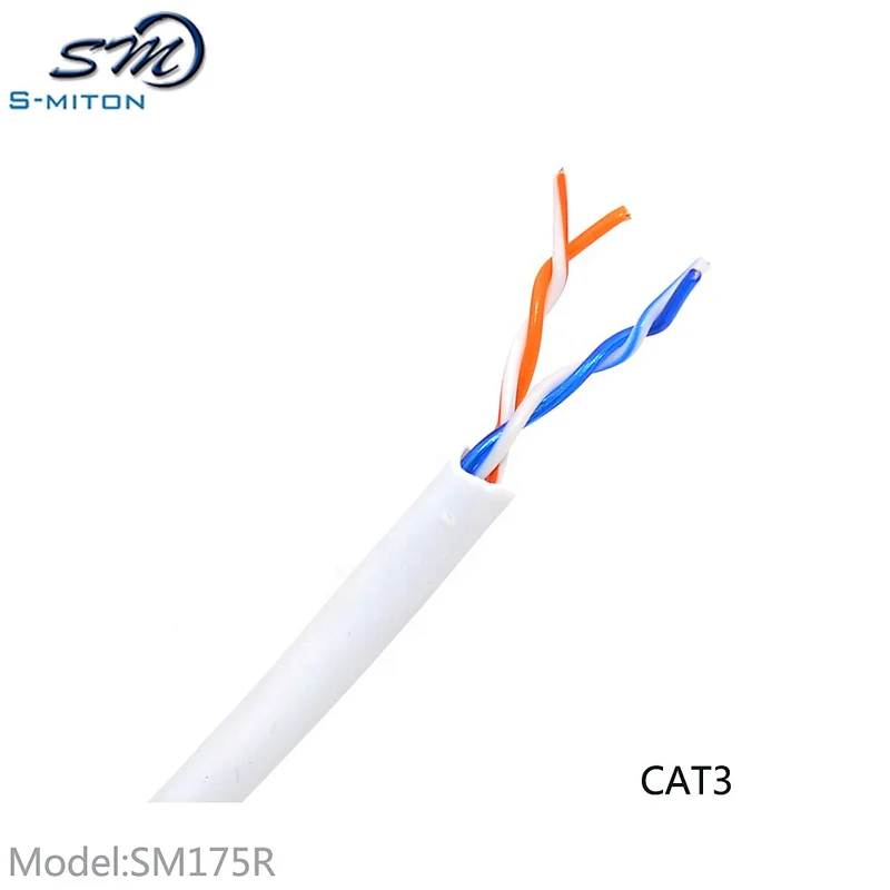 Cat3 telephone cable 2-Pair patch cord  telephone line