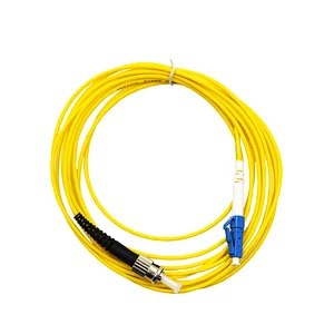 Yellow ST-LC Fiber Optic Patch Cord 3M