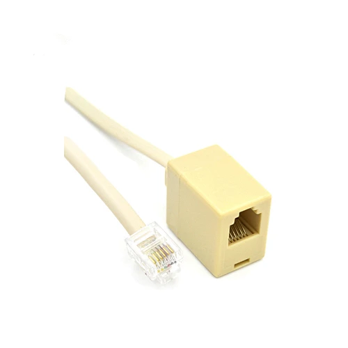 RJ12 Adapter 6 Core Male to Female Extension Cable