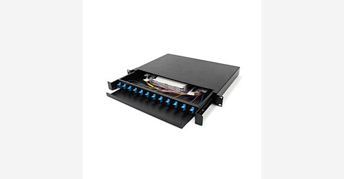Rack Mount Sliding Fiber Optic Patch Panel 12 Ports Terminal Box ...