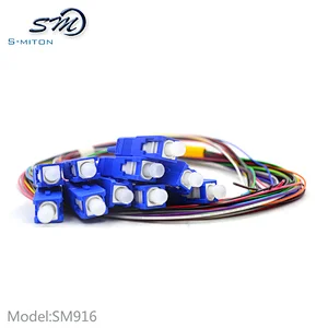 12 Cores 1.5m 9/125 Singlemode SC/PC Bunchy Fiber Optic Pigtail