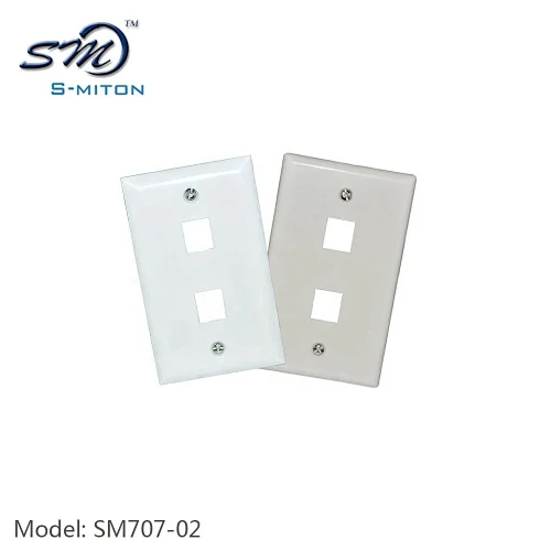 1/2/3/4/6 Port RJ11 RJ45 Keystone Jack Wall Plate