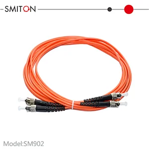 Orange PVC Multi Model Duplex ST Fiber Cable