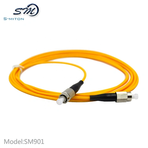 PVC FC FC 3 Meter Optic Fiber Patch Cord Single Mode - SIMPLEX