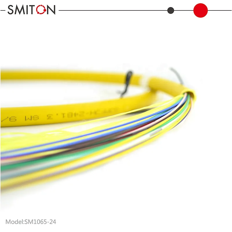 ftth indoor cable single mode PVC fiber optic cable 24 core