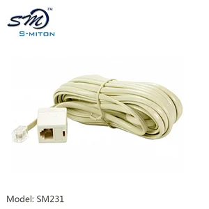Male to Female 2 Core Extension Cable RJ11