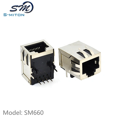 Shield Female Connector 8P8C Shrapnel RJ45 Jack