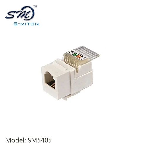 White RJ45 Keystone CAT5 ModuleJack Free Tool