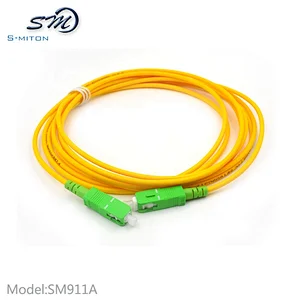 SC SC APC Single core Single Mode Optical Fiber Patch Cord