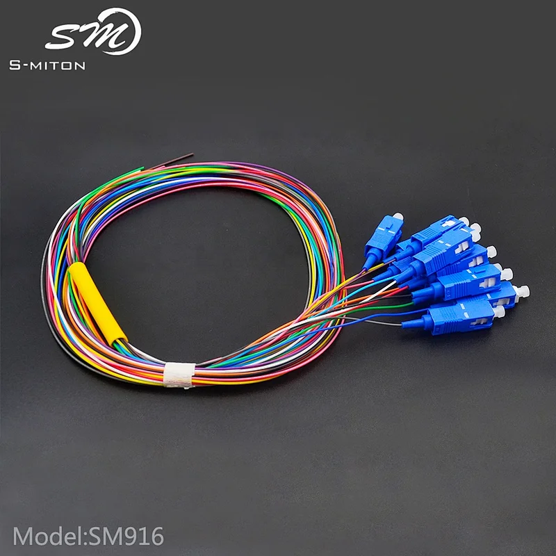 SC single mode 12 core bundle Fiber optical fiber
