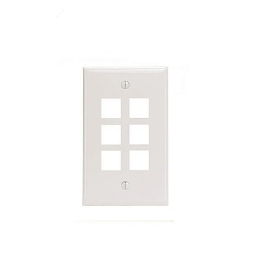6 Port Telephone Wall Panel Face Plate RJ11
