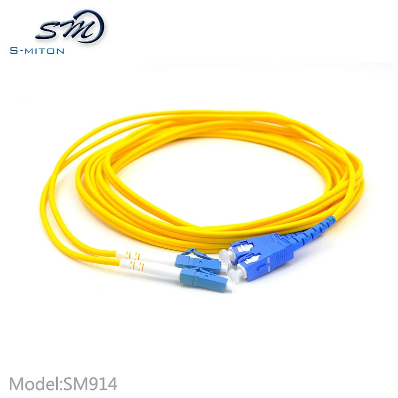 UPC/UPC 9/125um LC to SC Single Mode Fiber Patch Cord LC/SC