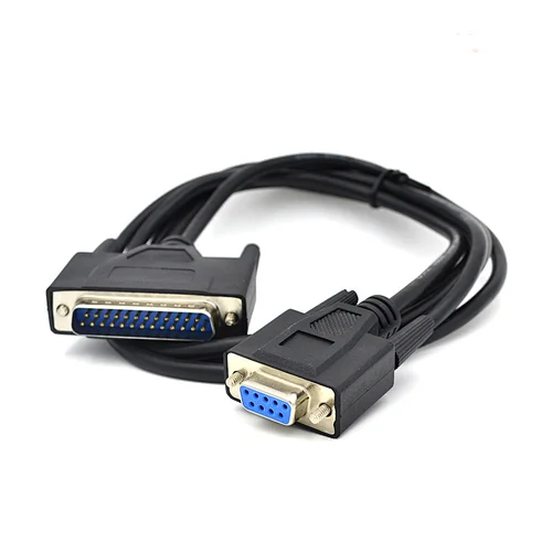 Black 1.8m DB25 to DB9 Cable