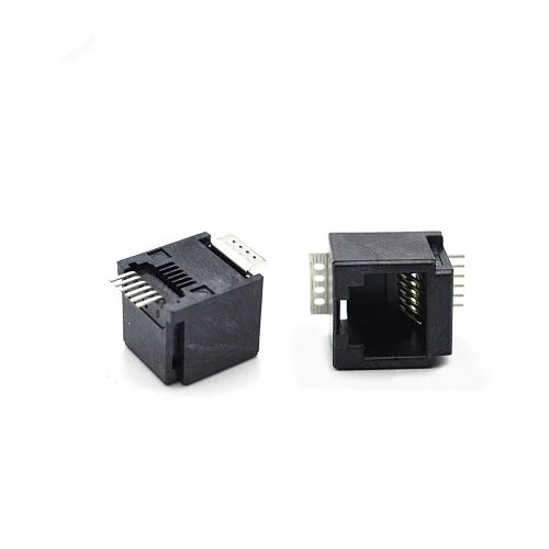 2019 New Product 6 Core SMT RJ12 Female Connector
