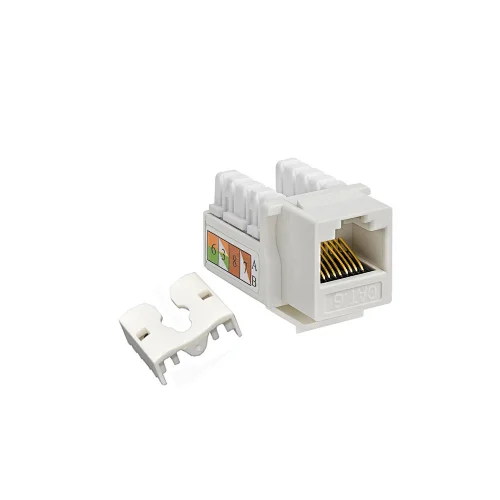 High Quality 90 Degrees White UTP CAT6 Module Jack 8P8C