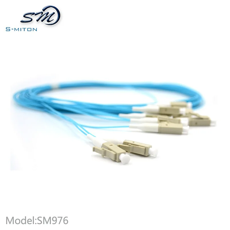 3M/10FT Optic Pigtail SM Single Mode 12 LC/UPC Loose Fiber Cable