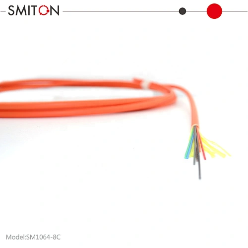 Manufacturer Indoor Flex Soft 8 core multi  mode fiber optic cable