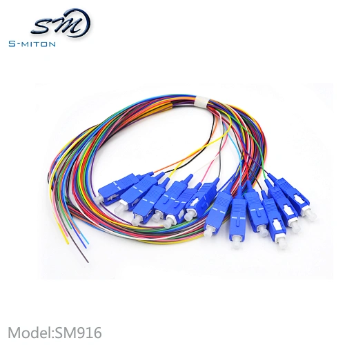 FTTH FC LC SC ST G657A1 G652D fiber optic pigtail