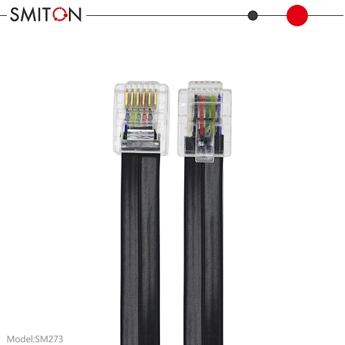 Customized Length RJ12 Telephone Cord 6p6c cable