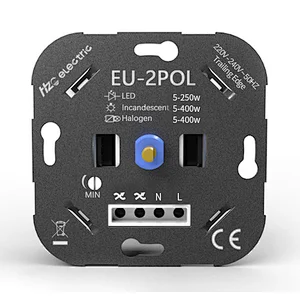 2 Pol Dimmer Switch 250W max LED