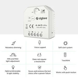 Push Button Zigbee Led Dimmer Switch