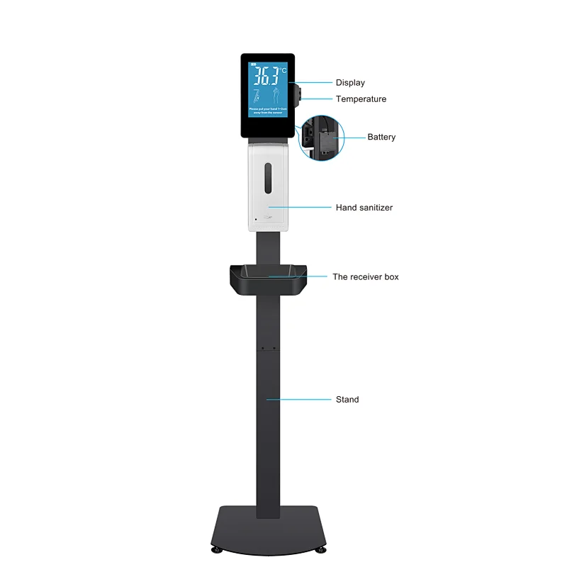 Temperature measurement + Hand washing induction machine