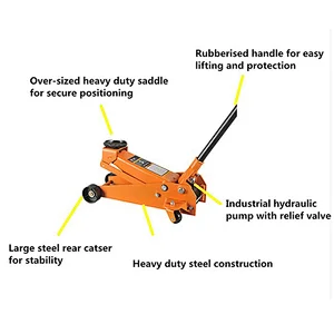 CE GS Approved 3 Ton Car Jack Hydraulic Floor Jack
