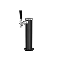 TALOS 2.5" Beer Column Tower Single Chrome Tower Stainless Steel Beer  Faucet Tower