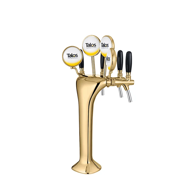 TALOS Classic Tap Tower PVD 4-way Dispensing Tower Draft Beer Tower