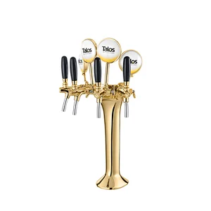 TALOS Classic Tap Tower PVD 4-way Dispensing Tower Draft Beer Tower