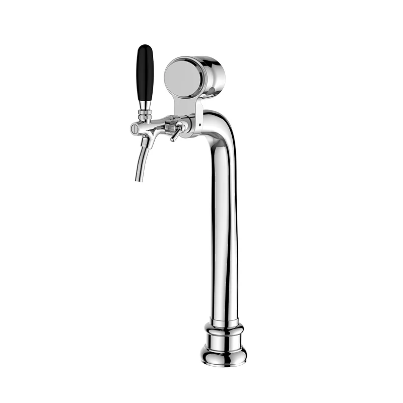 TALOS Elbow Tap Tower Chrome 1-way Dispensing Tower Draft Beer Brew Tower