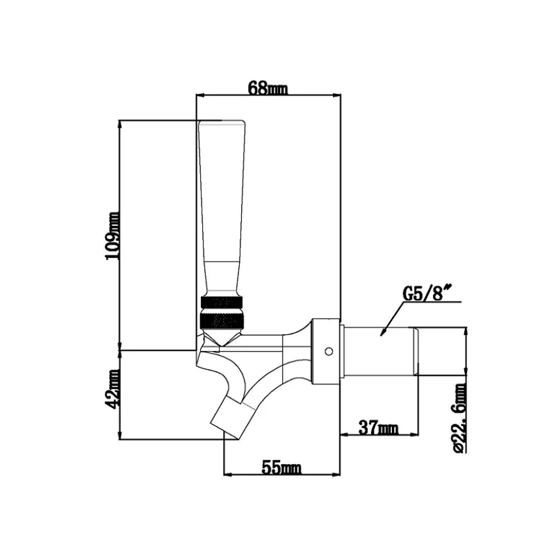 Talos American beer faucet nature colour