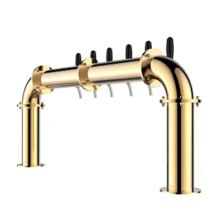 TALOS U Tower Stainless Steel 6 Tap Tower 85mm Beer Dispensing Equipment Draft Beer Tower (PVD)