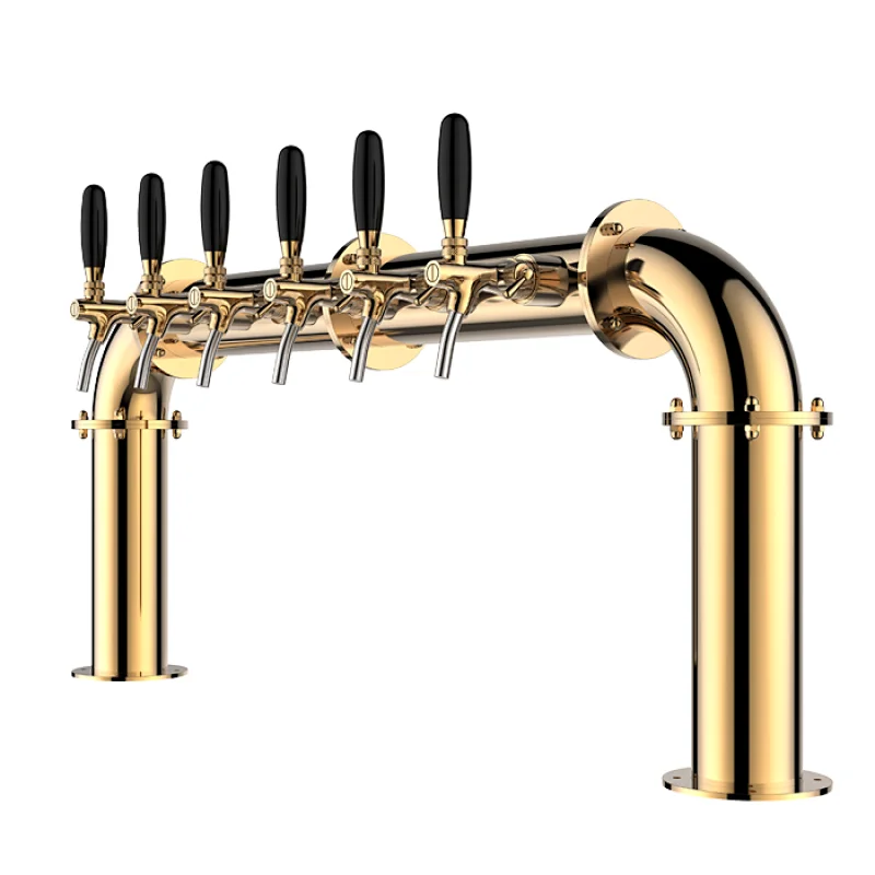 TALOS U Tower Stainless Steel 6 Tap Tower 85mm Beer Dispensing Equipment Draft Beer Tower (PVD)