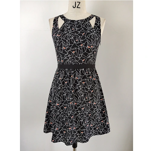 Women Fashionable Printed Dress