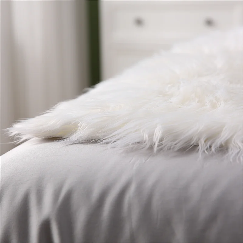 Long hair soft fur floor carpet rug