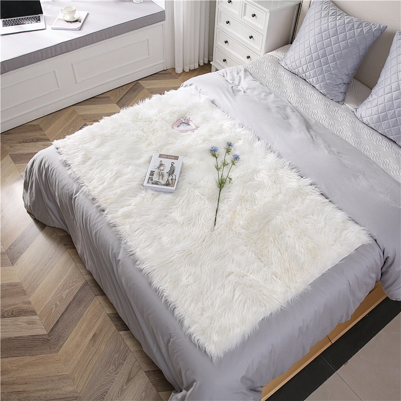 Long hair soft fur floor carpet rug