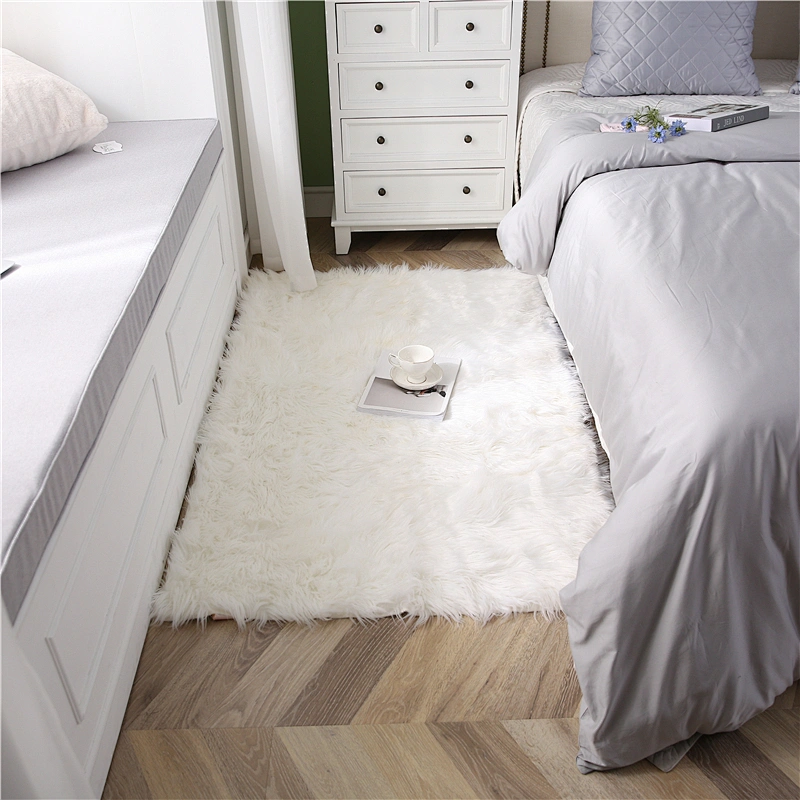 Long hair soft fur floor carpet rug