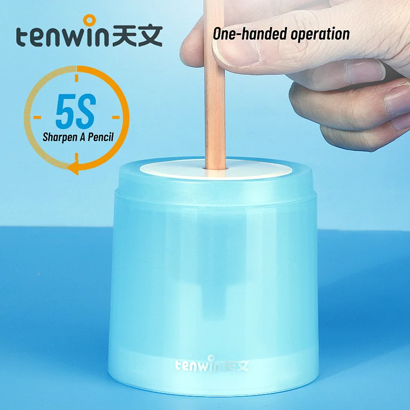 Tenwin 8043 Colorful Candies Battery Operated Cute Plastic Pencil Sharpener For Home School Office