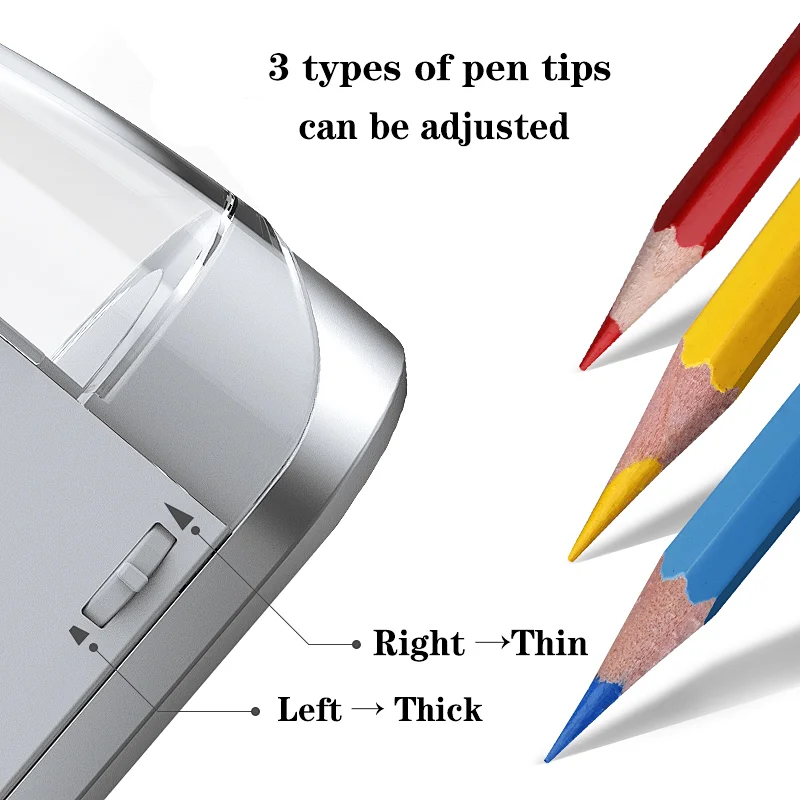 Tenwin 8031 High Quality Fast Charge Spiral Blade Automatic Electric Pencil Sharpener For Student