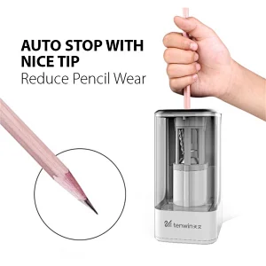 Tenwin 8006 New Products Durable Auto Stop Electric Pencil Sharpener For Artist Office Supplies